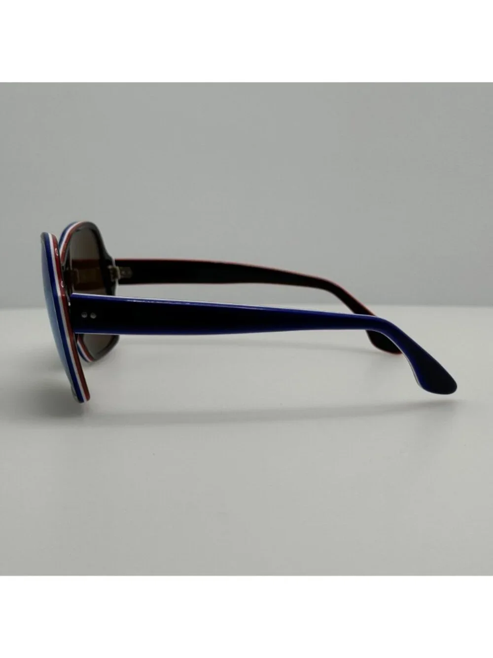 Unbranded Sunglasses Vintage Retro Ski Red White Blue